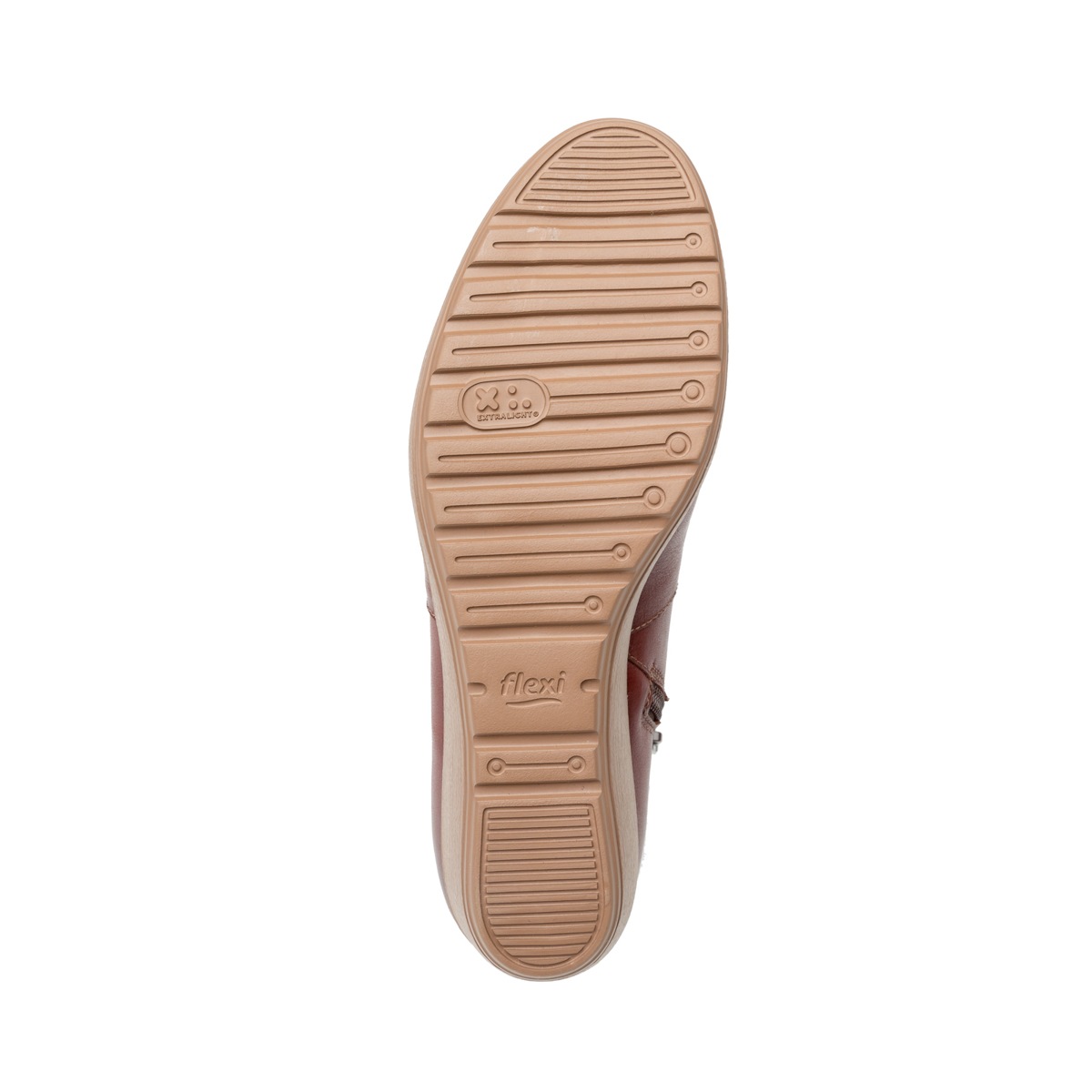 Botín Casual Flexi Con Cuña Media Ligera Para Mujer - Estilo 35108 Café