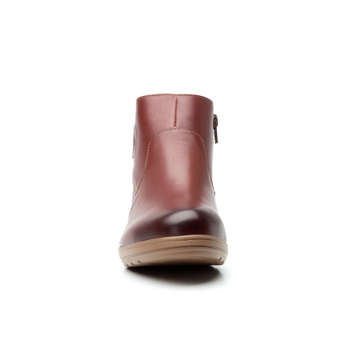Botín Casual Flexi Con Cuña Media Ligera Para Mujer - Estilo 35108 Café