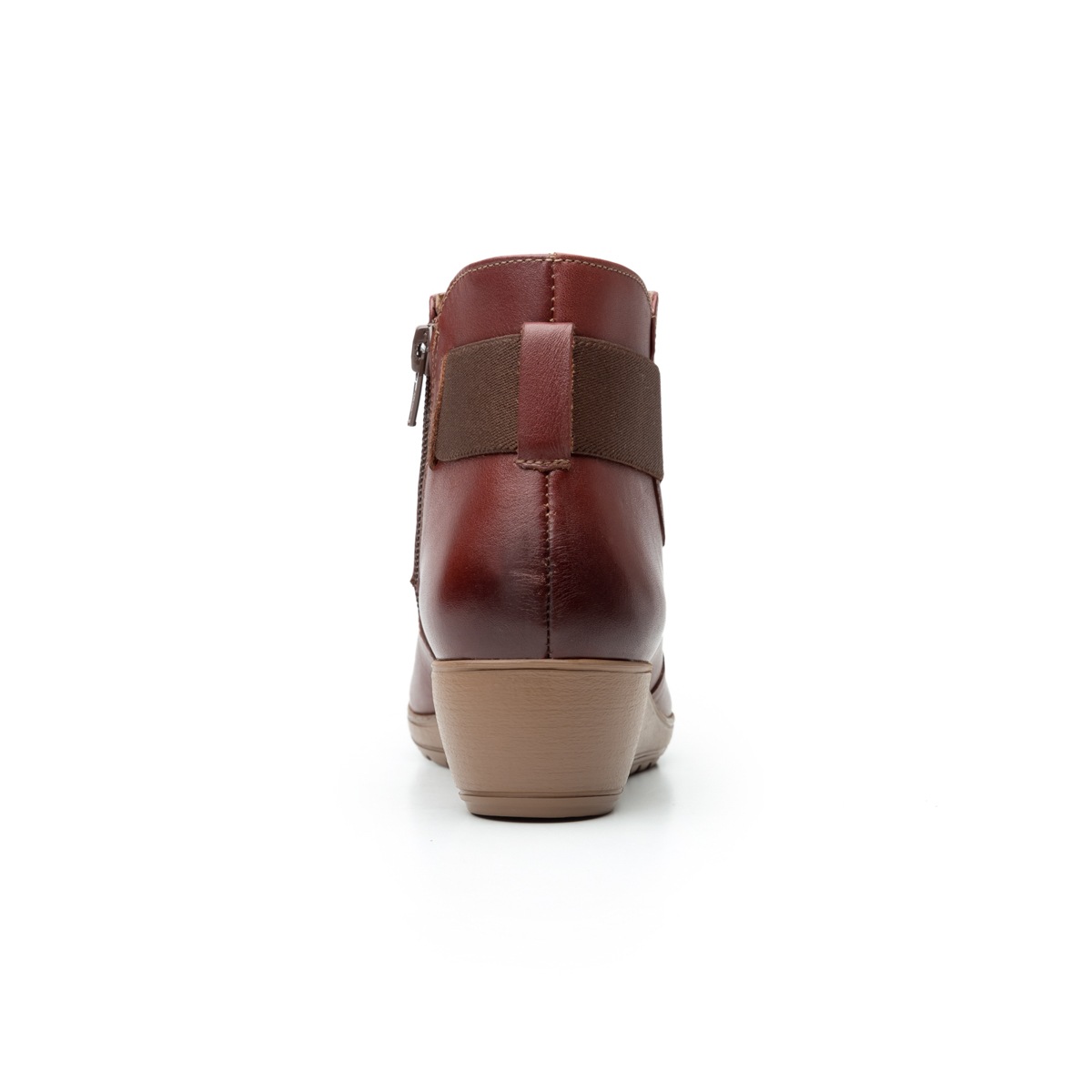 Botín Casual Flexi Con Cuña Media Ligera Para Mujer - Estilo 35108 Café