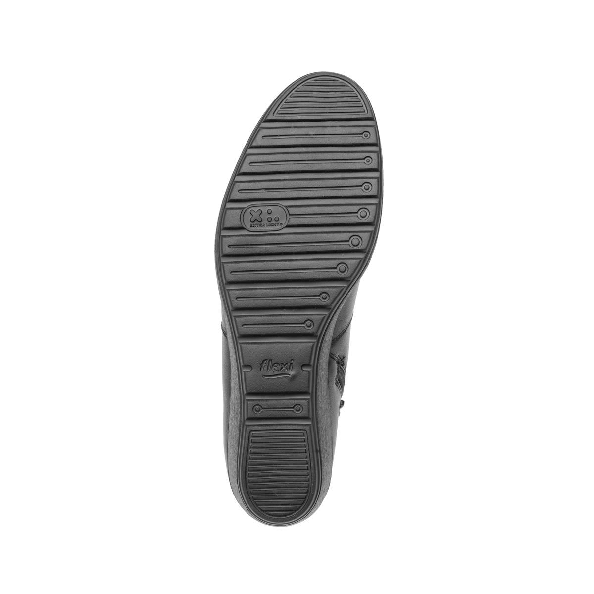 Botín Casual Flexi Con Cuña Media Ligera Para Mujer - Estilo 35108 Negro