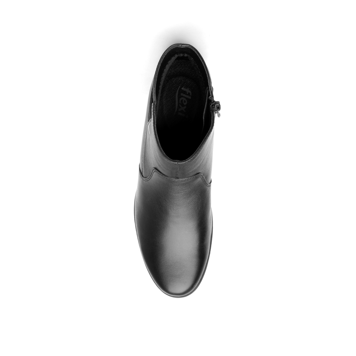 Botín Casual Flexi Con Cuña Media Ligera Para Mujer - Estilo 35108 Negro
