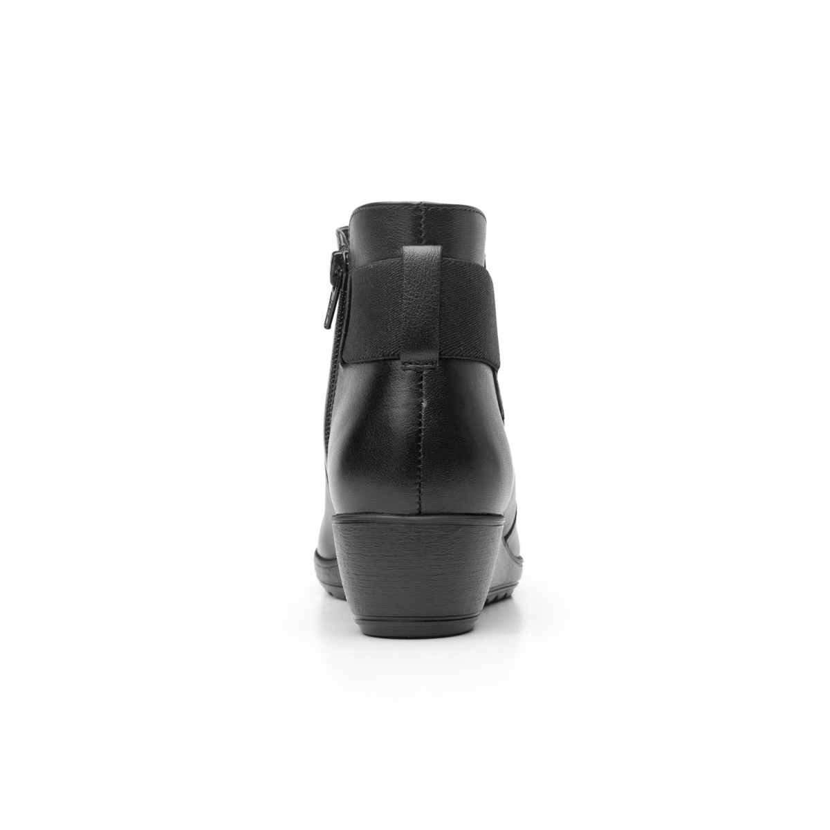 Botín Casual Flexi Con Cuña Media Ligera Para Mujer - Estilo 35108 Negro