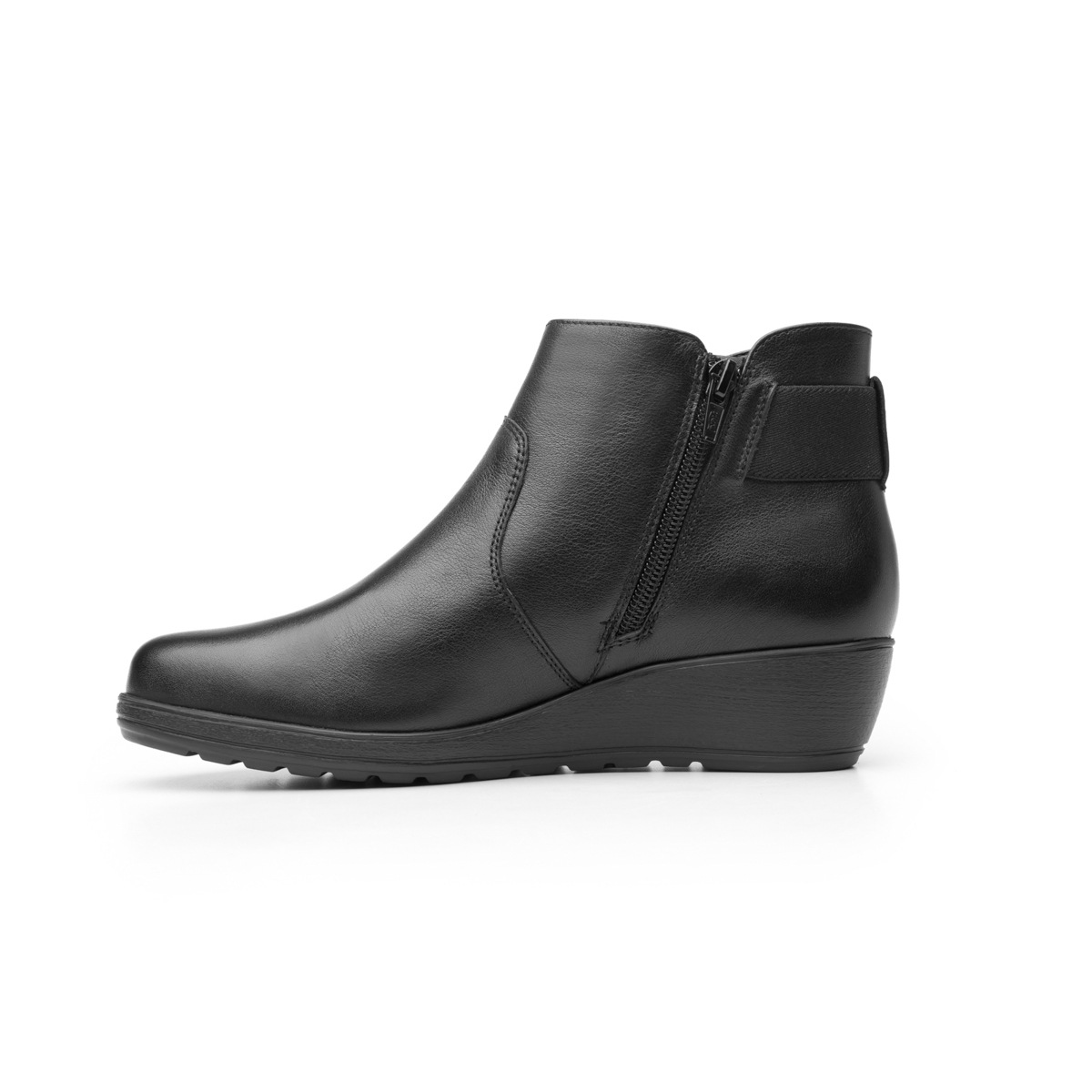 Botín Casual Flexi Con Cuña Media Ligera Para Mujer - Estilo 35108 Negro