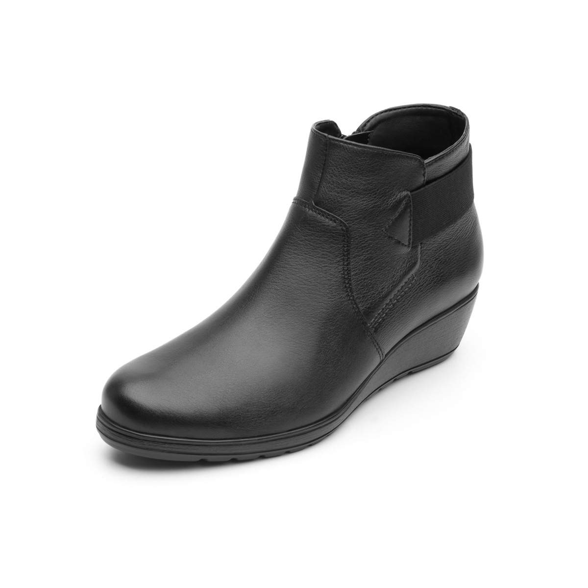Botín Casual Flexi Con Cuña Media Ligera Para Mujer - Estilo 35108 Negro