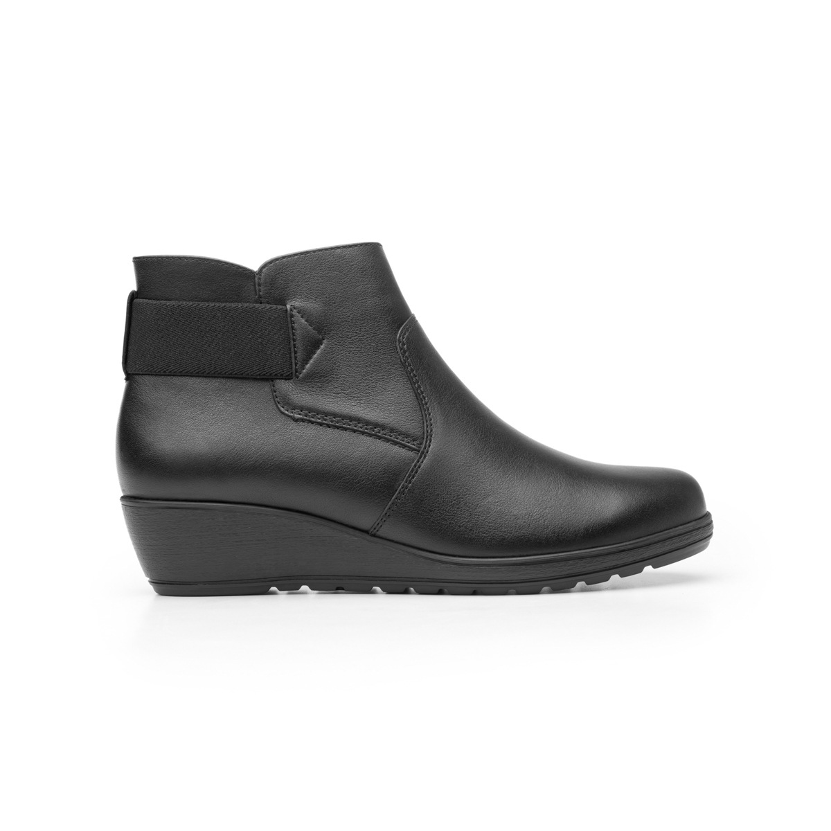 Botín Casual Flexi Con Cuña Media Ligera Para Mujer - Estilo 35108 Negro