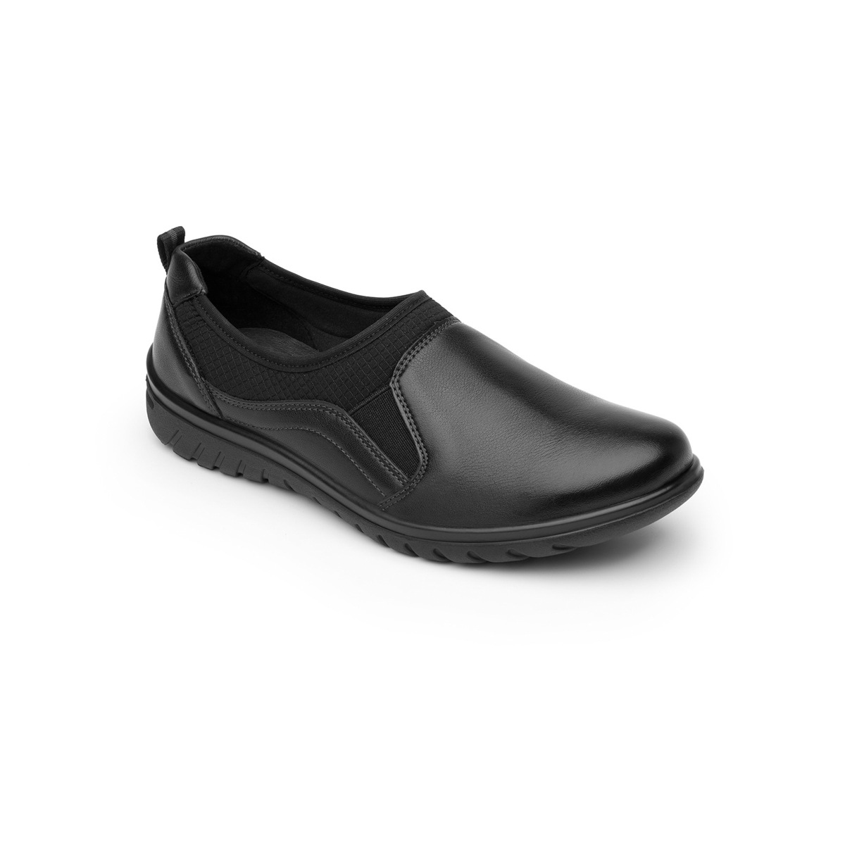 Flat Casual Flexi Con Autoajuste Para Mujer - Estilo 35301 Negro