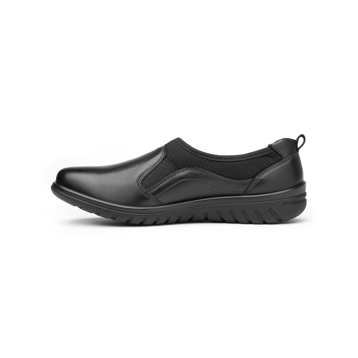 Flat Casual Flexi Con Autoajuste Para Mujer - Estilo 35301 Negro