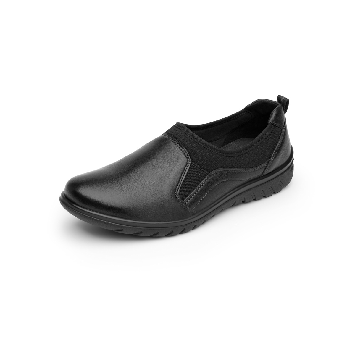 Flat Casual Flexi Con Autoajuste Para Mujer - Estilo 35301 Negro