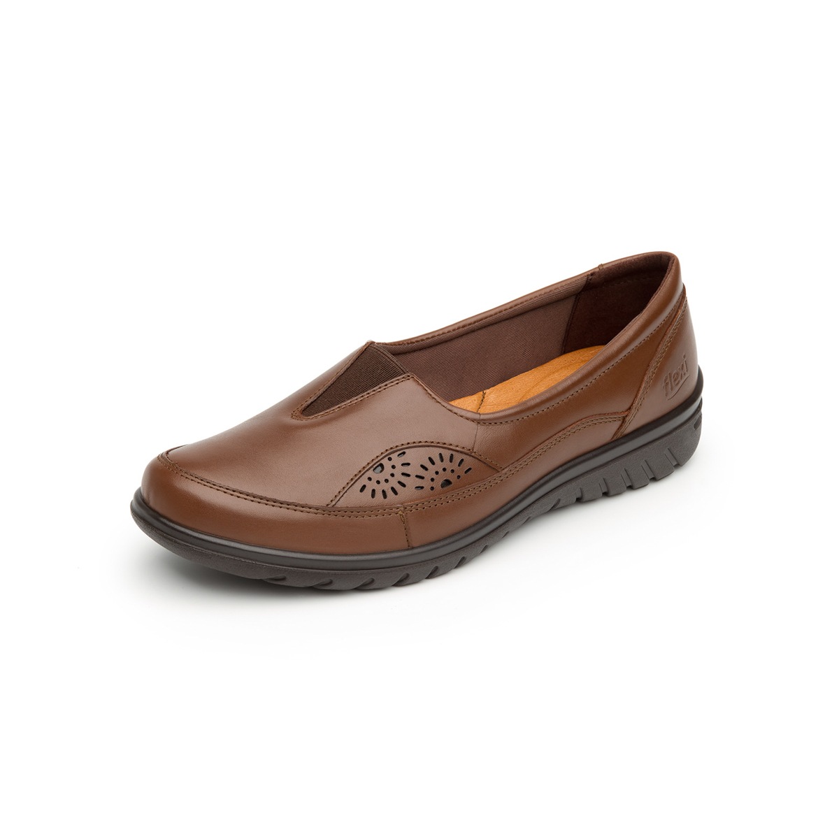 Flat Casual Flexi Con Sistema Walking Soft Para Mujer - Estilo 35303 Expresso