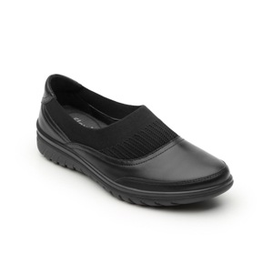 Flat Casual Flexi Con Sistema Walking Soft Para Mujer - Estilo 35304 Negro Flat Casual Flexi Con Sistema Walking Soft Para Mujer - Estilo 35304 Negro