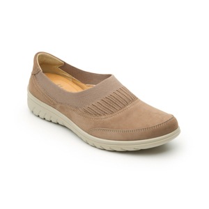 Flat Casual Flexi Con Sistema Walking Soft Para Mujer - Estilo 35304 Taupe Flat Casual Flexi Con Sistema Walking Soft Para Mujer - Estilo 35304 Taupe