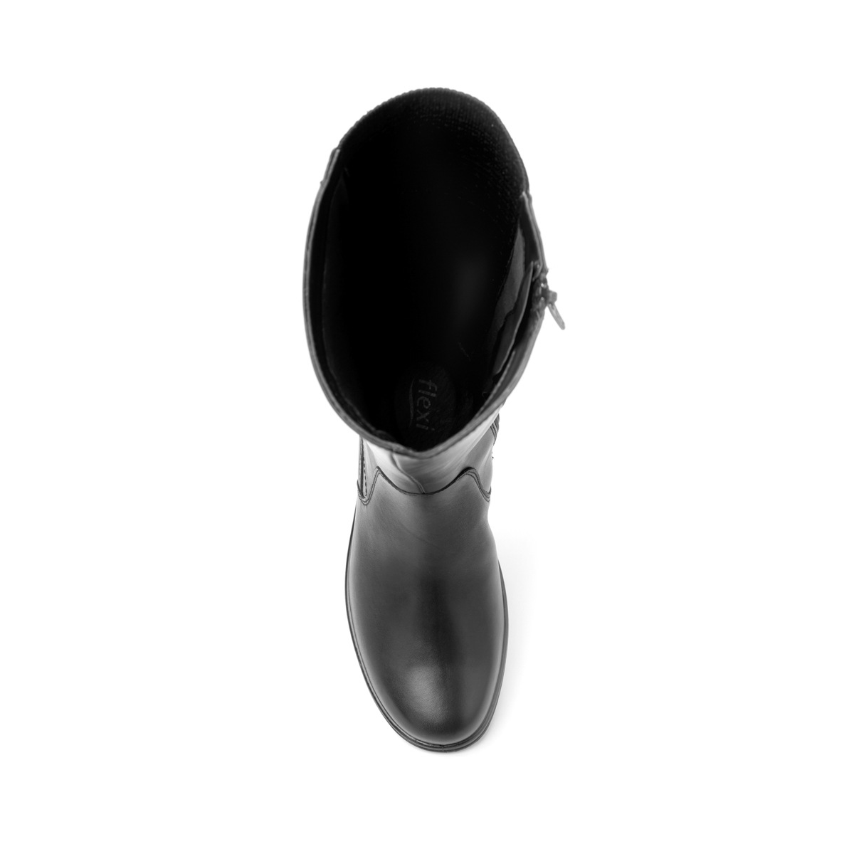 Bota Casual Flexi Con Detalle Tejido Para Mujer - Estilo 35310 Negro