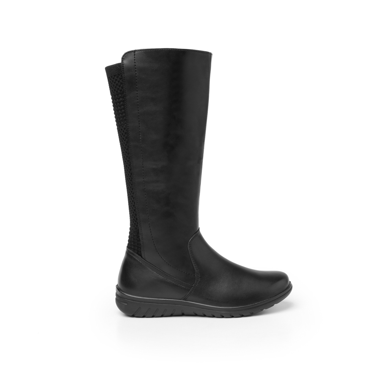 Bota Casual Flexi Con Detalle Tejido Para Mujer - Estilo 35310 Negro