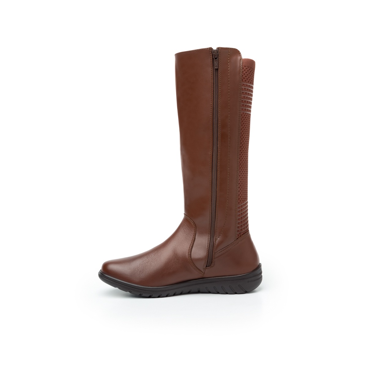 Bota Casual Flexi Con Detalle Tejido Para Mujer - Estilo 35310 Whisky