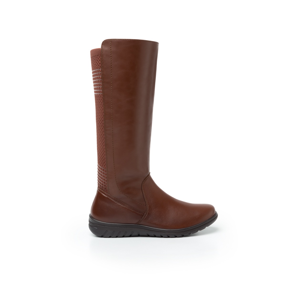 Bota Casual Flexi Con Detalle Tejido Para Mujer - Estilo 35310 Whisky