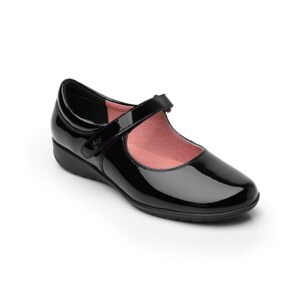 Zapato Escolar Mary Jane Flexi para Niña Estilo 35802 Negro Charol