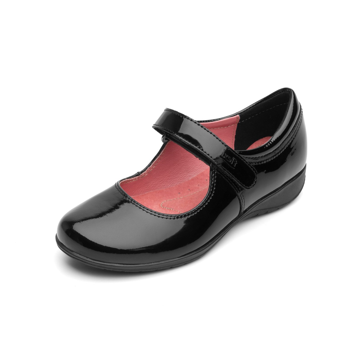 Flat Escolar Flexi De Charol Para Niña - Estilo 35902 Black