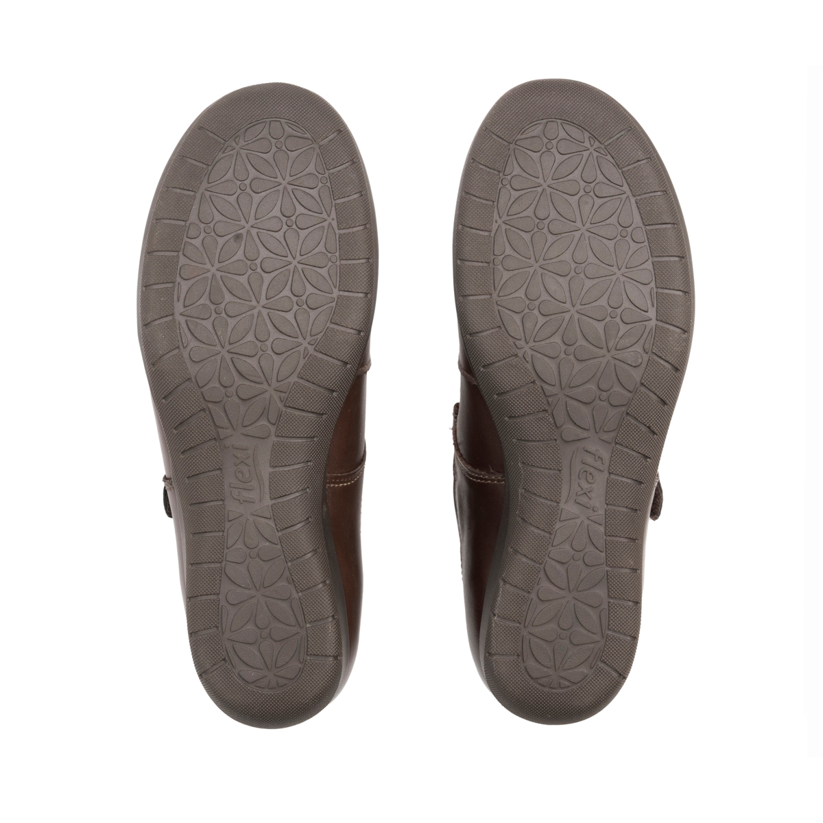 Balerina Escolar Flexi para Niña con Ancho Ajustable Estilo 35902 Café