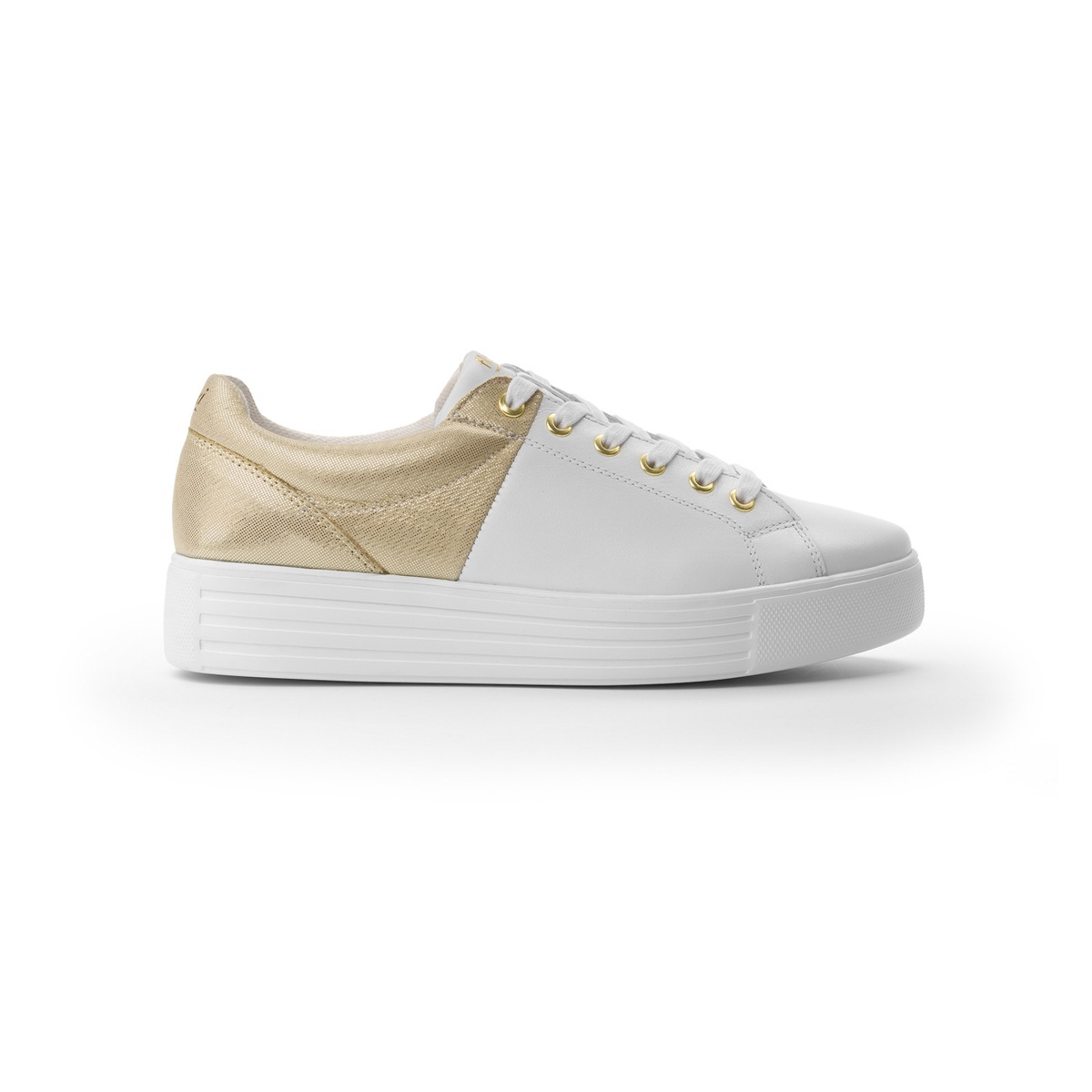 Sneaker Universitario Flexi Con Colores Combinados Para Mujer - Estilo 36303 Blanco