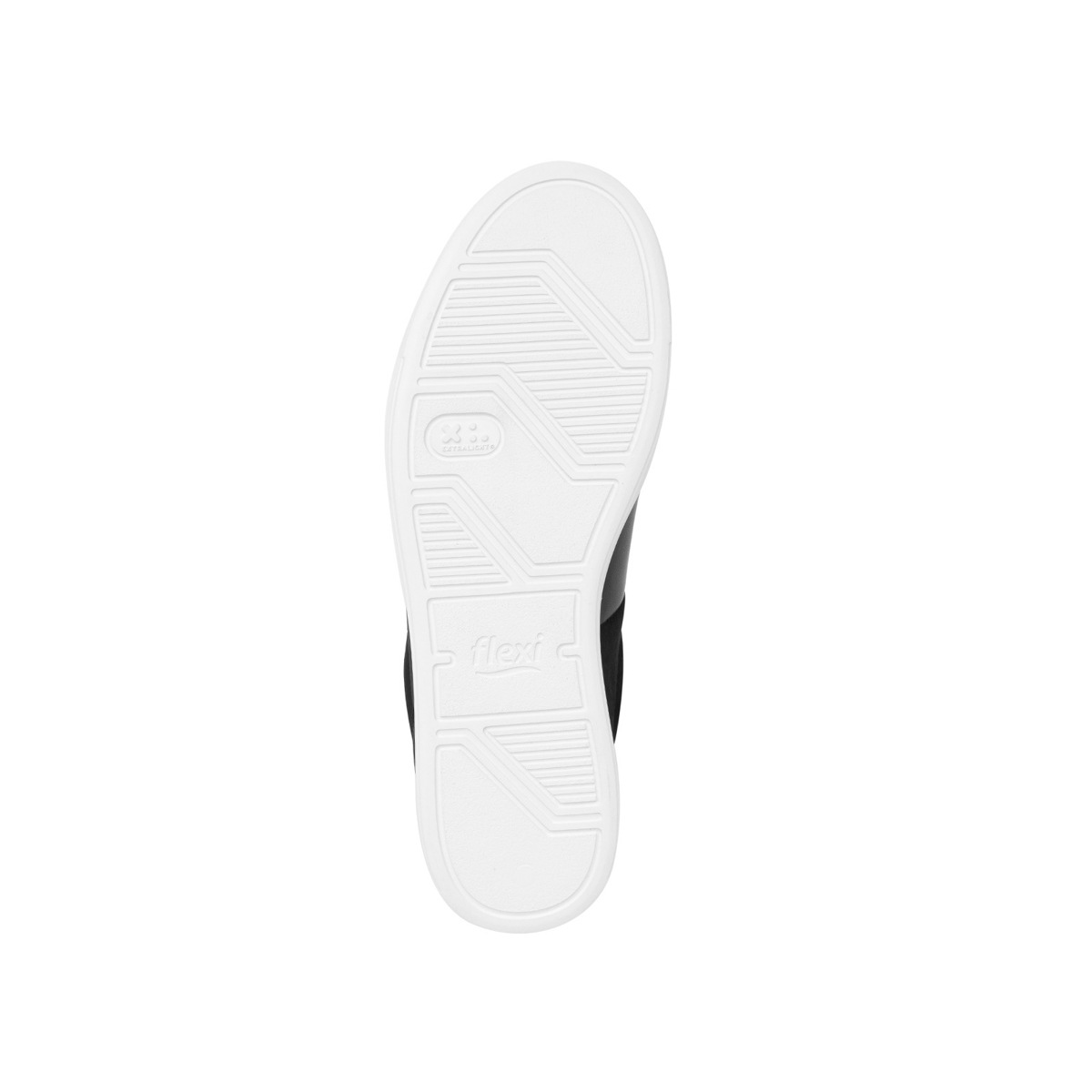 Sneaker Universitario Flexi Con Materiales Combinados Para Mujer - Estilo 36303 Negro