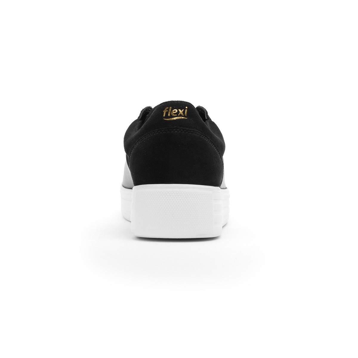 Sneaker Universitario Flexi Con Materiales Combinados Para Mujer - Estilo 36303 Negro
