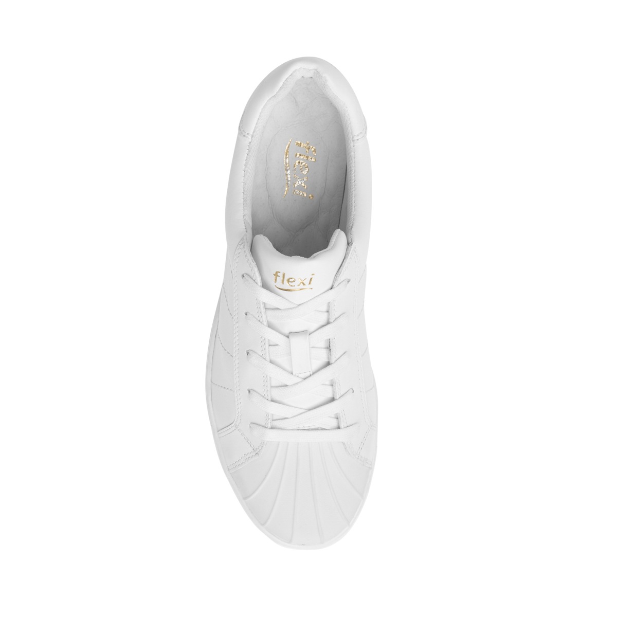 Sneaker Universitario Flexi Con Plantilla Comfort Pad Para Mujer - Estilo 36308 Blanco