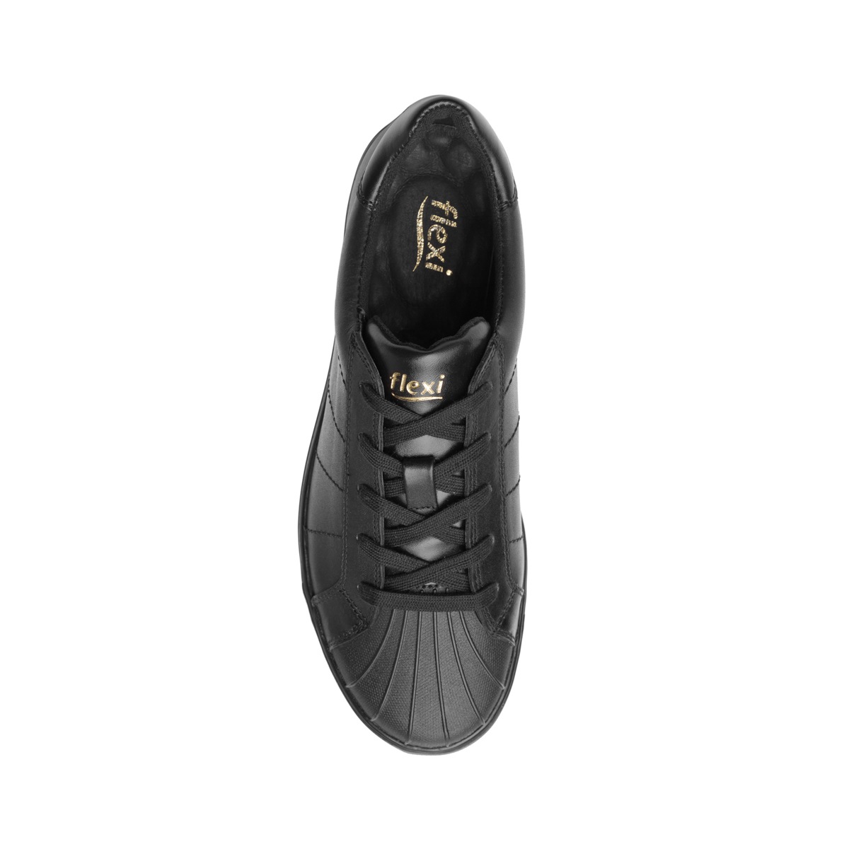 Sneaker Universitario Flexi Con Plantilla Comfort Pad Para Mujer - Estilo 36308 Negro