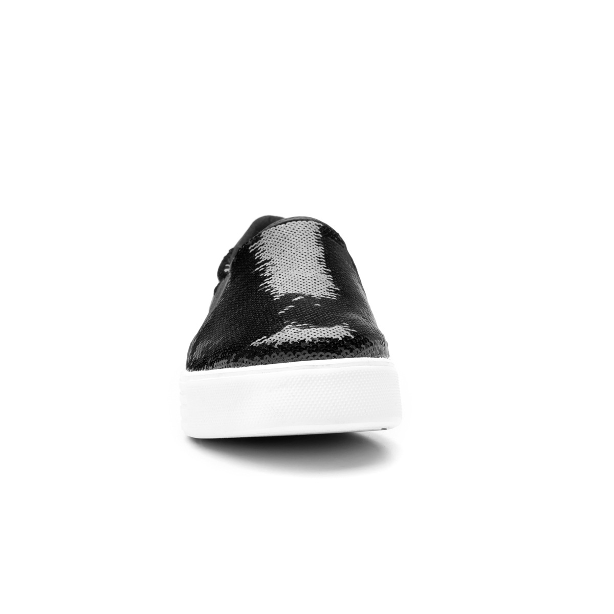 Flat Universitario Flexi De Lentejuelas Para Mujer - Estilo 36310 Negro