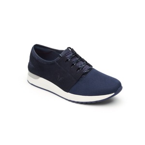 Sneaker Urbano Flexi Con Materiales Combinados Para Mujer - Estilo 37701 Azul Sneaker Urbano Flexi Con Materiales Combinados Para Mujer - Estilo 37701 Azul