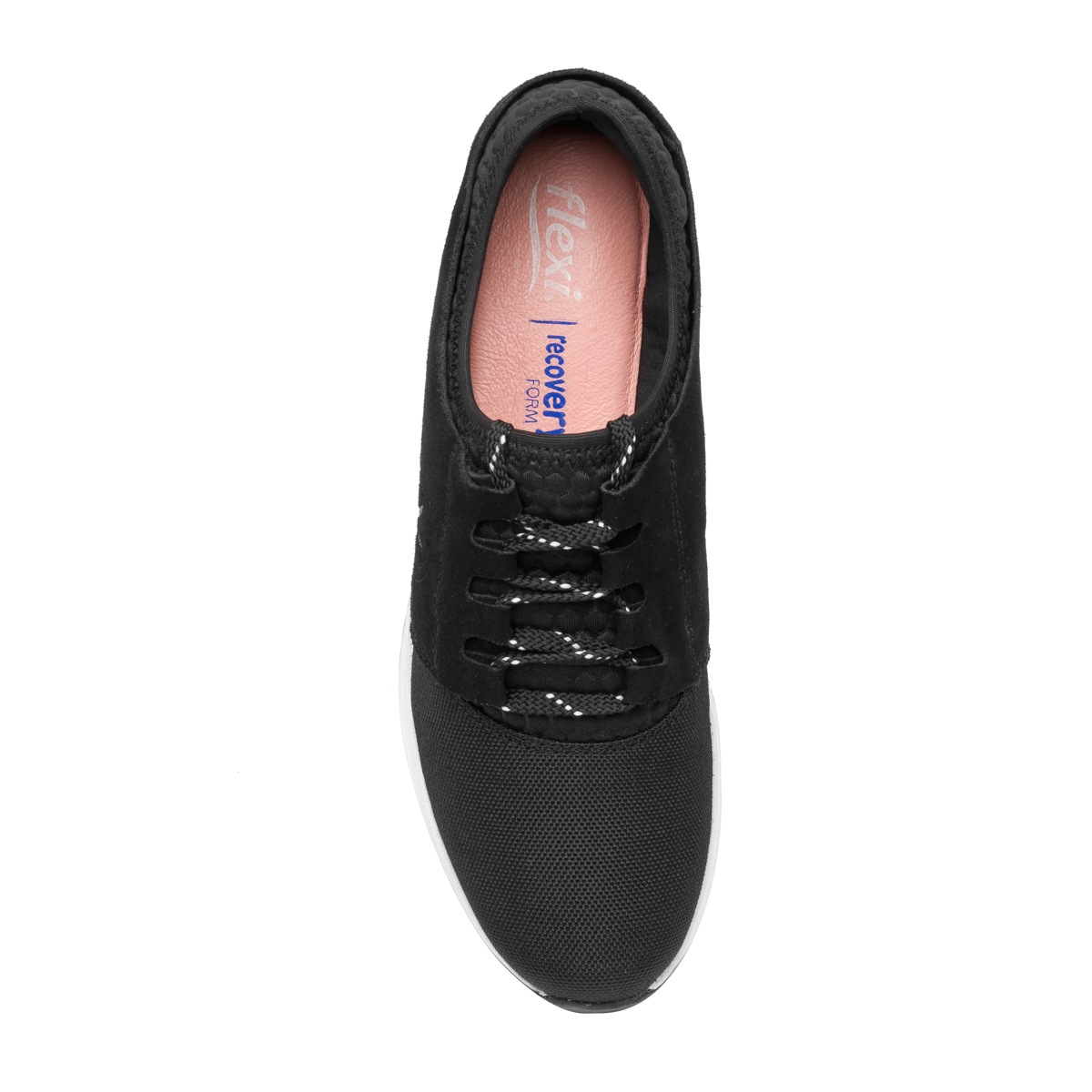 Sneaker Urbano Flexi Con Materiales Combinados Para Mujer - Estilo 37701 Negro