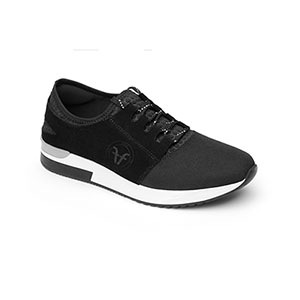 Sneaker Urbano Flexi Con Materiales Combinados Para Mujer - Estilo 37701 Negro Sneaker Urbano Flexi Con Materiales Combinados Para Mujer - Estilo 37701 Negro
