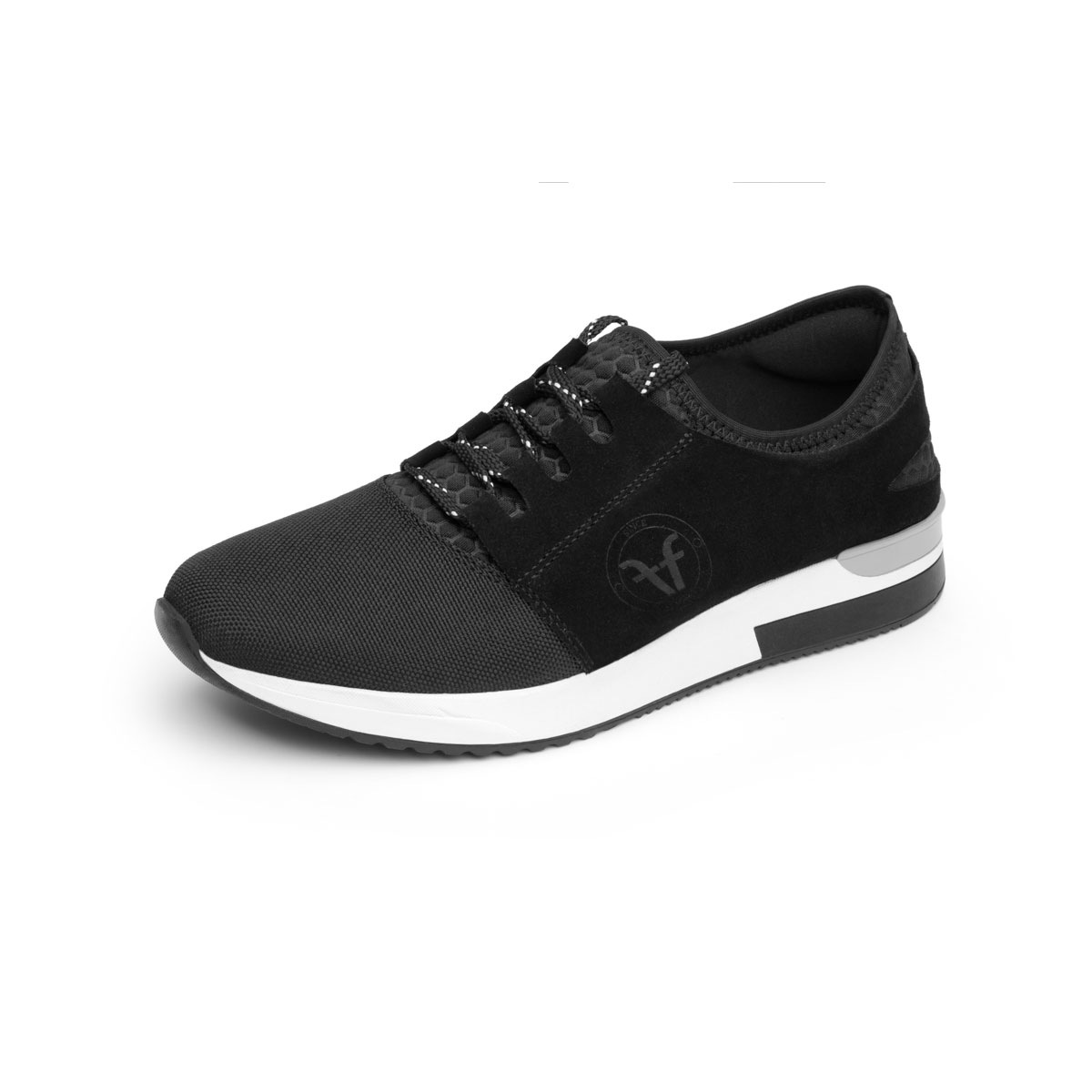Sneaker Urbano Flexi Con Materiales Combinados Para Mujer - Estilo 37701 Negro