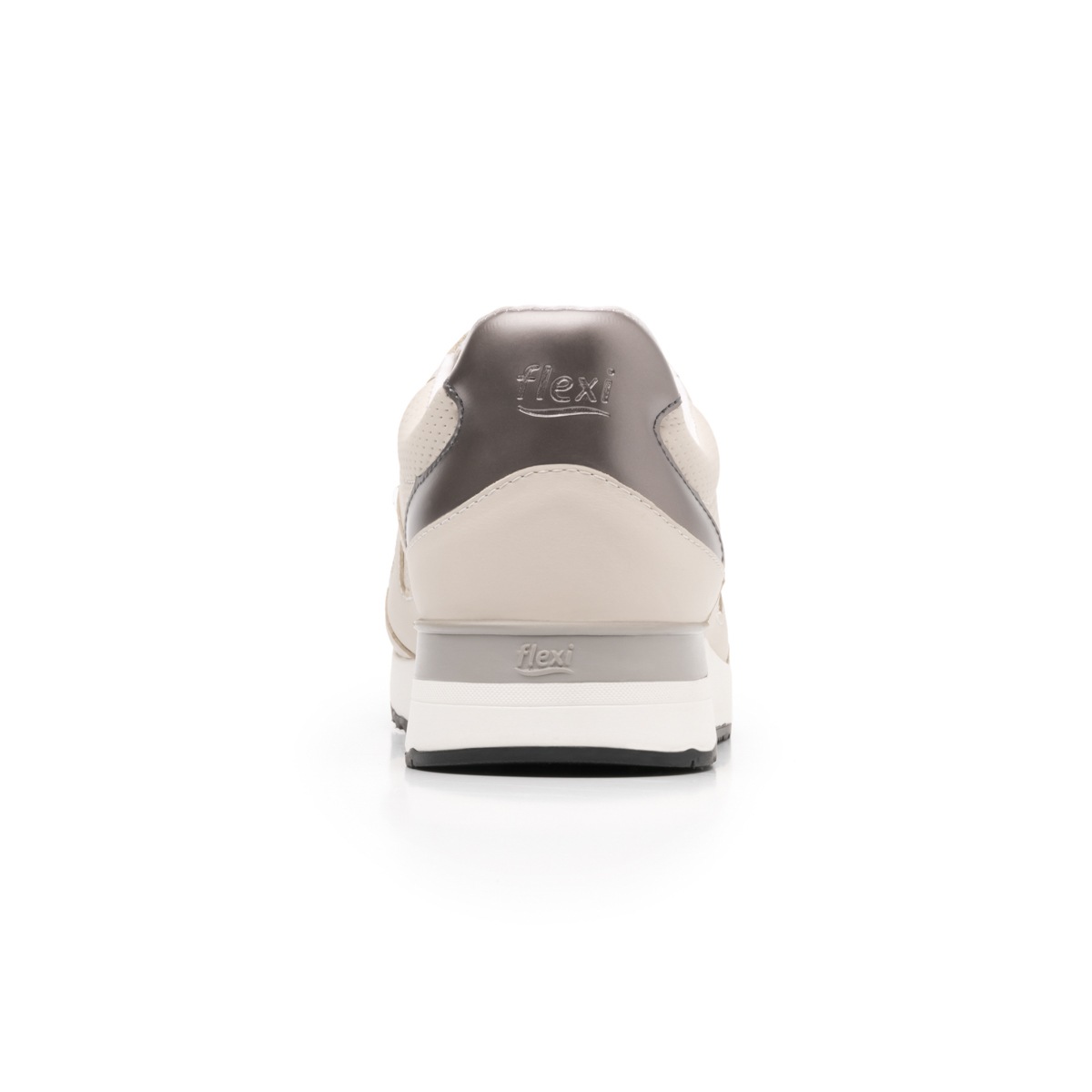 Sneaker Urbano Flexi Con Combinación De Texturas Para Mujer - Estilo 37710 Hueso