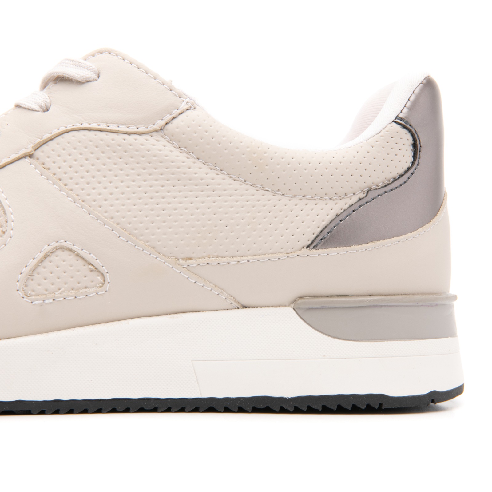 Sneaker Urbano Flexi Con Combinación De Texturas Para Mujer - Estilo 37710 Hueso