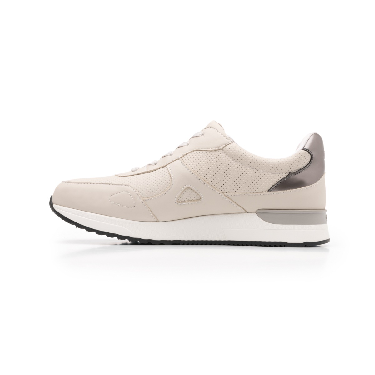 Sneaker Urbano Flexi Con Combinación De Texturas Para Mujer - Estilo 37710 Hueso