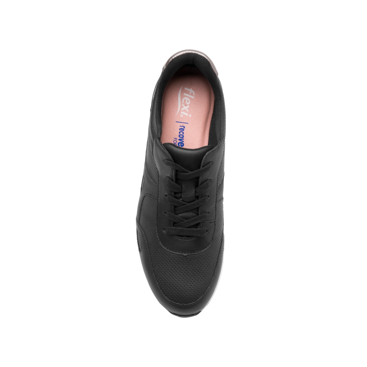 Sneaker Urbano Flexi Con Combinación De Texturas Para Mujer - Estilo 37710 Negro