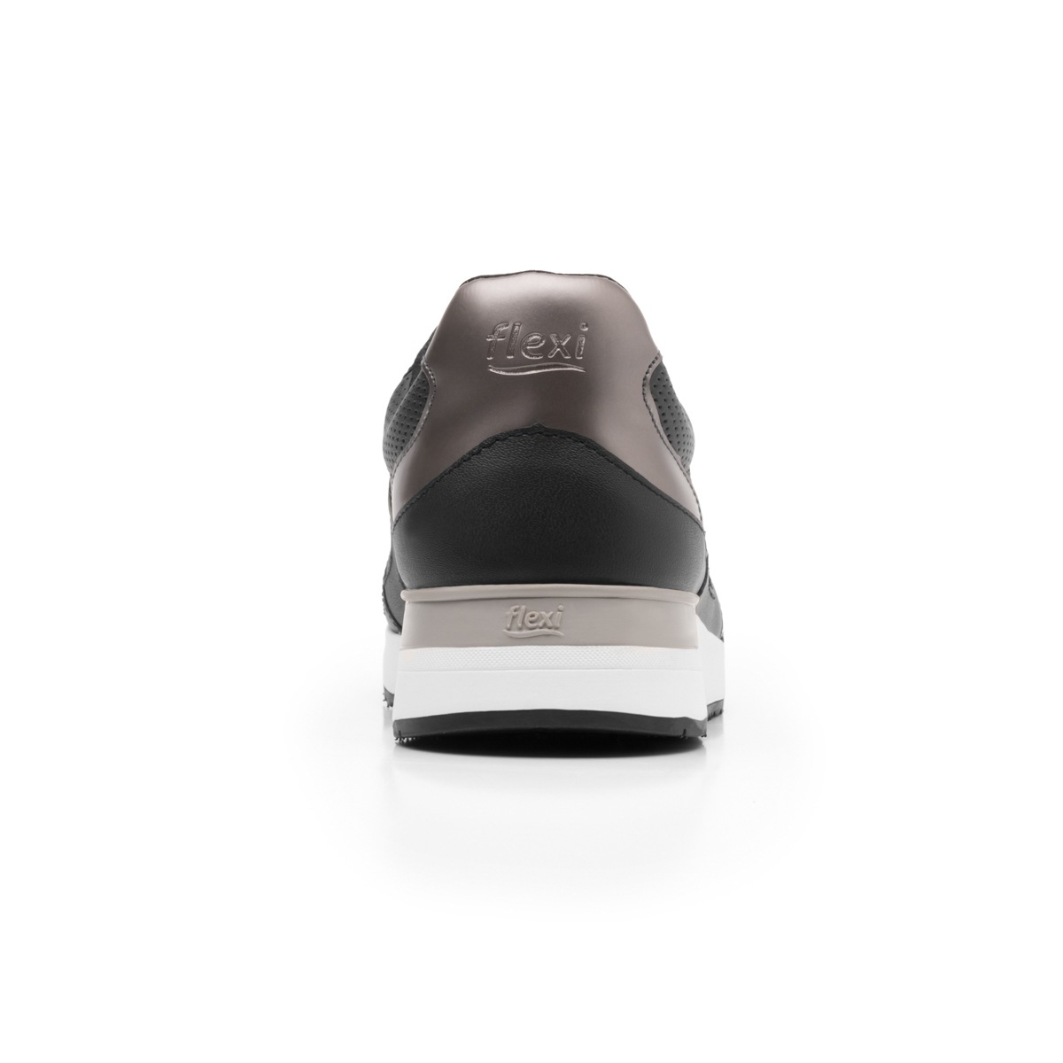 Sneaker Urbano Flexi Con Combinación De Texturas Para Mujer - Estilo 37710 Negro