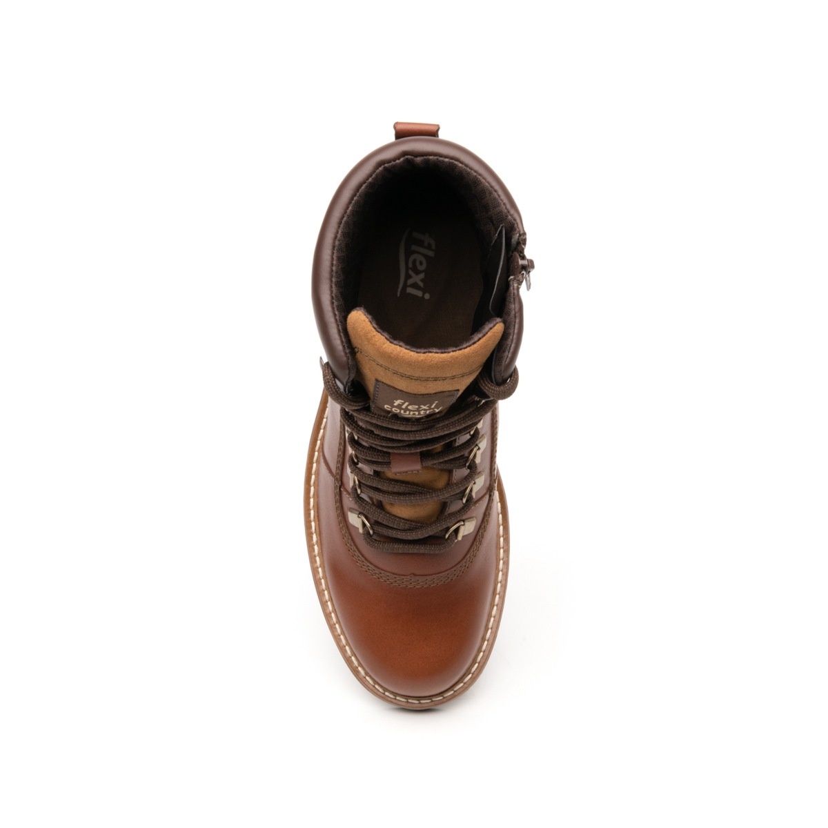 Bota Corta Outdoor Flexi Country para Mujer con Agujetas Estilo 37811 Whisky
