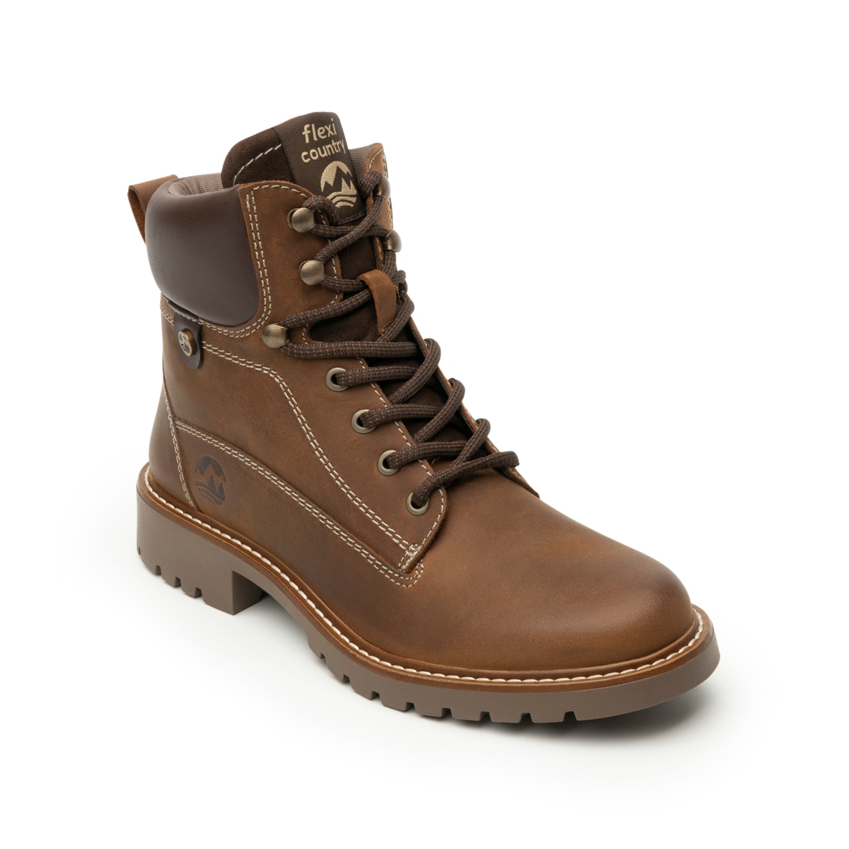Botín Outdoor Flexi Country para Mujer Estilo 37816 Tan
