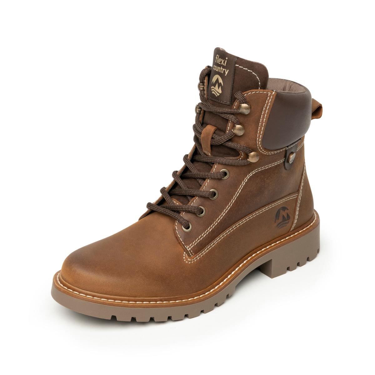 Botín Outdoor Flexi Country para Mujer Estilo 37816 Tan