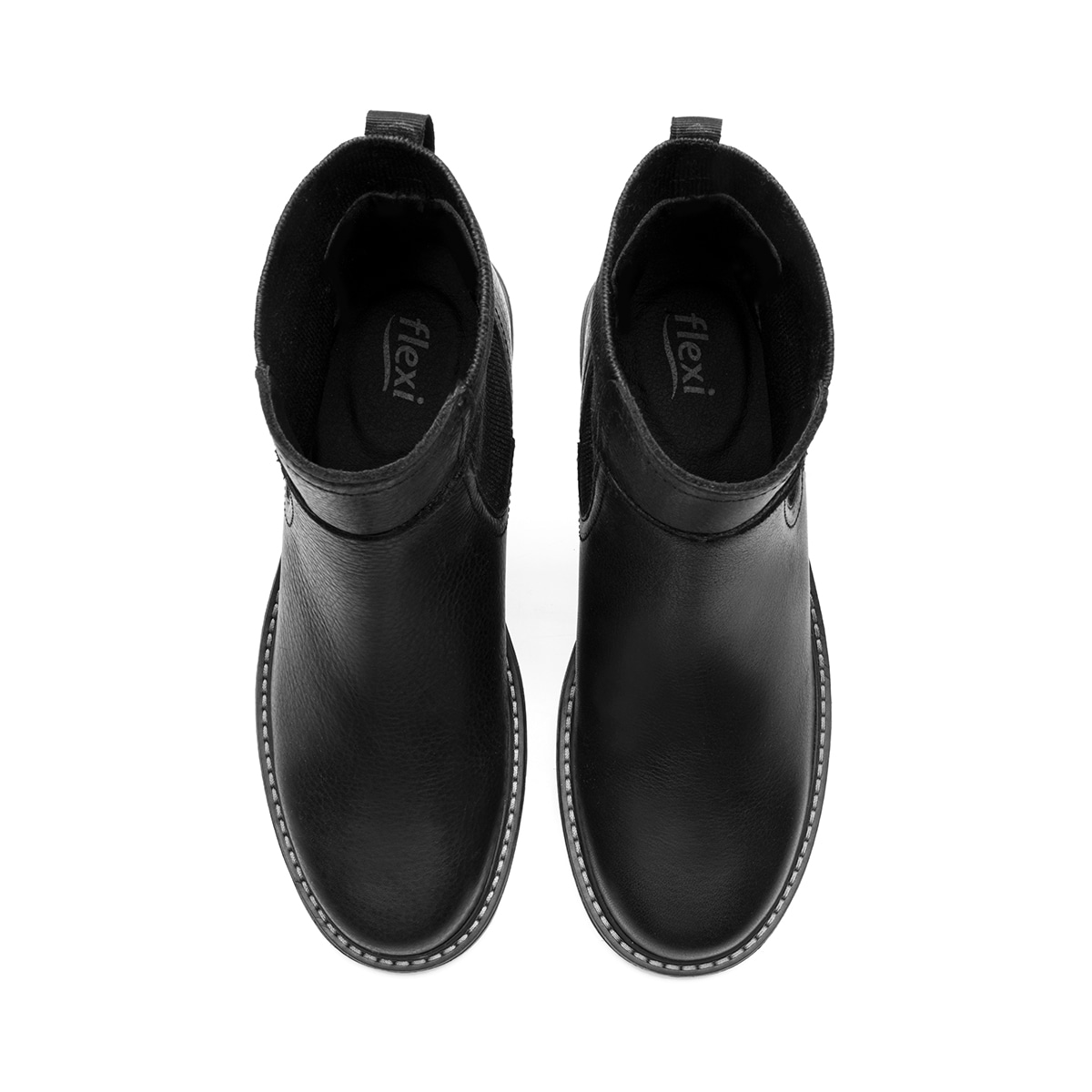 Botín Chelsea Flexi para Mujer Estilo 37825 Negro