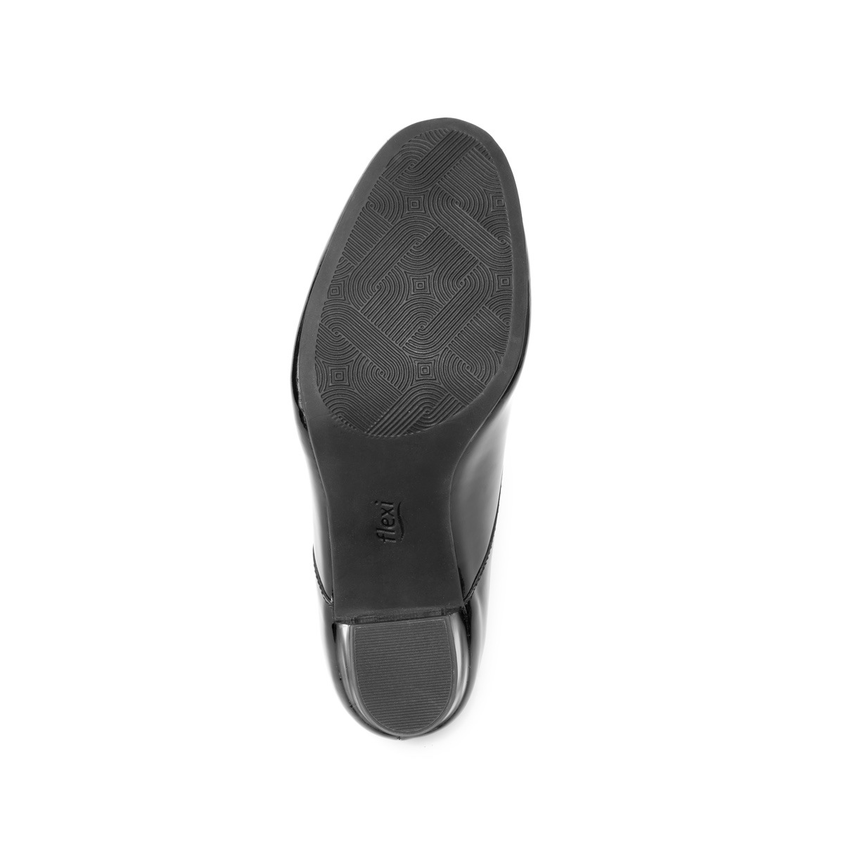 Zapato De Tacón De Vestir Flexi De Charol Para Mujer - Estilo 37903 Negro