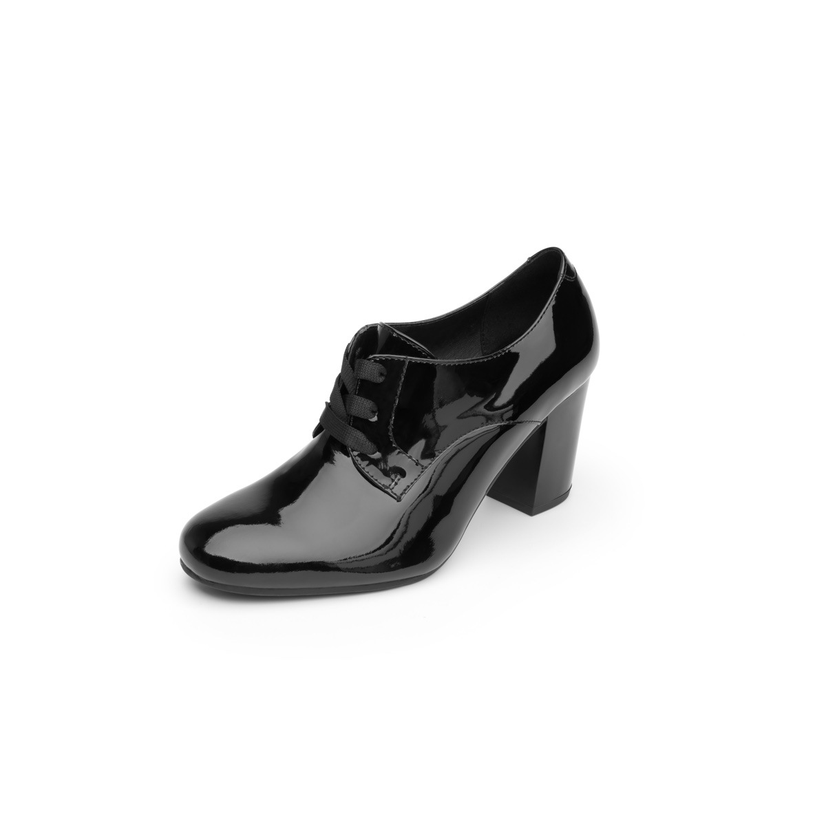Zapato De Tacón De Vestir Flexi De Charol Para Mujer - Estilo 37903 Negro