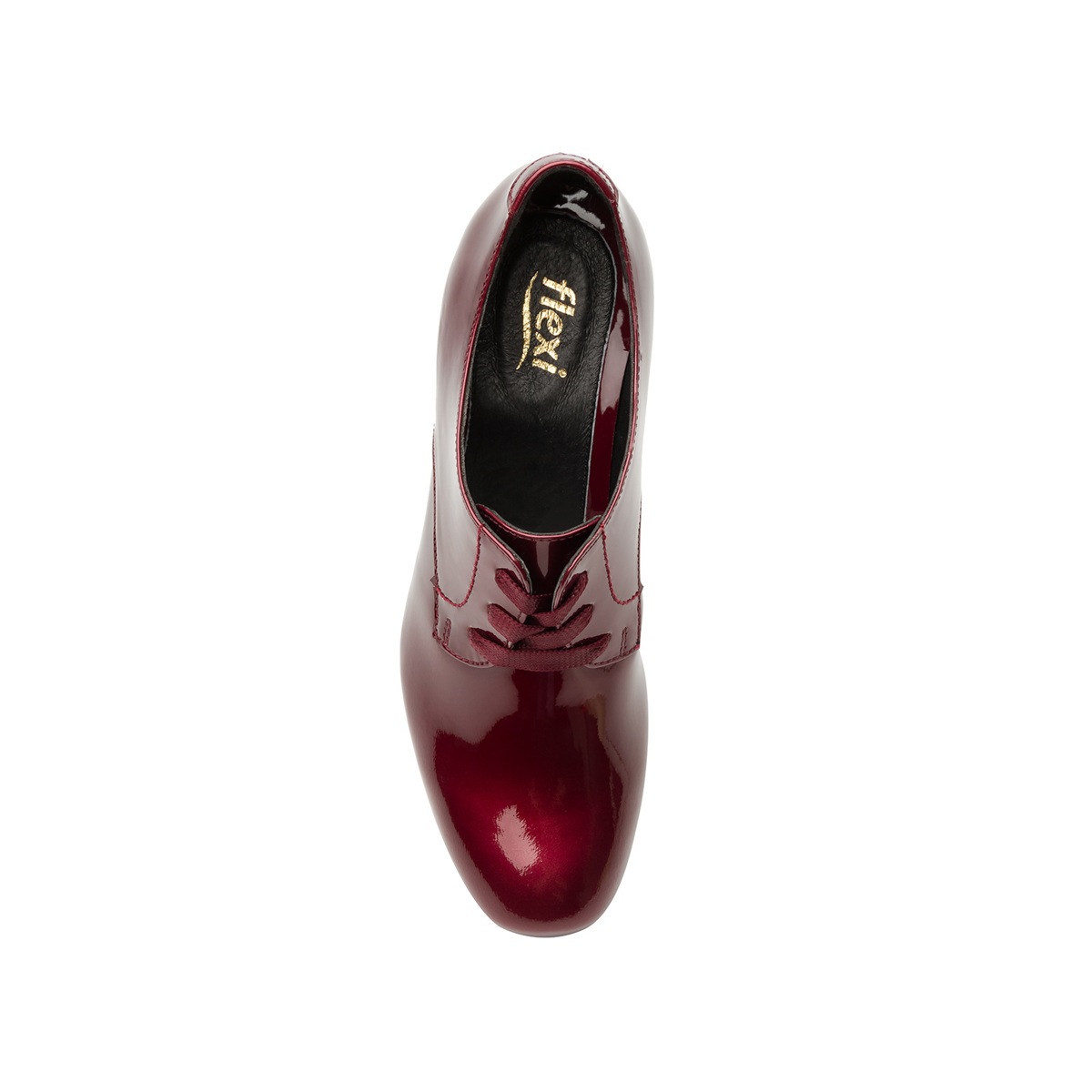 Zapato De Tacón De Vestir Flexi De Charol Para Mujer - Estilo 37903 Vino