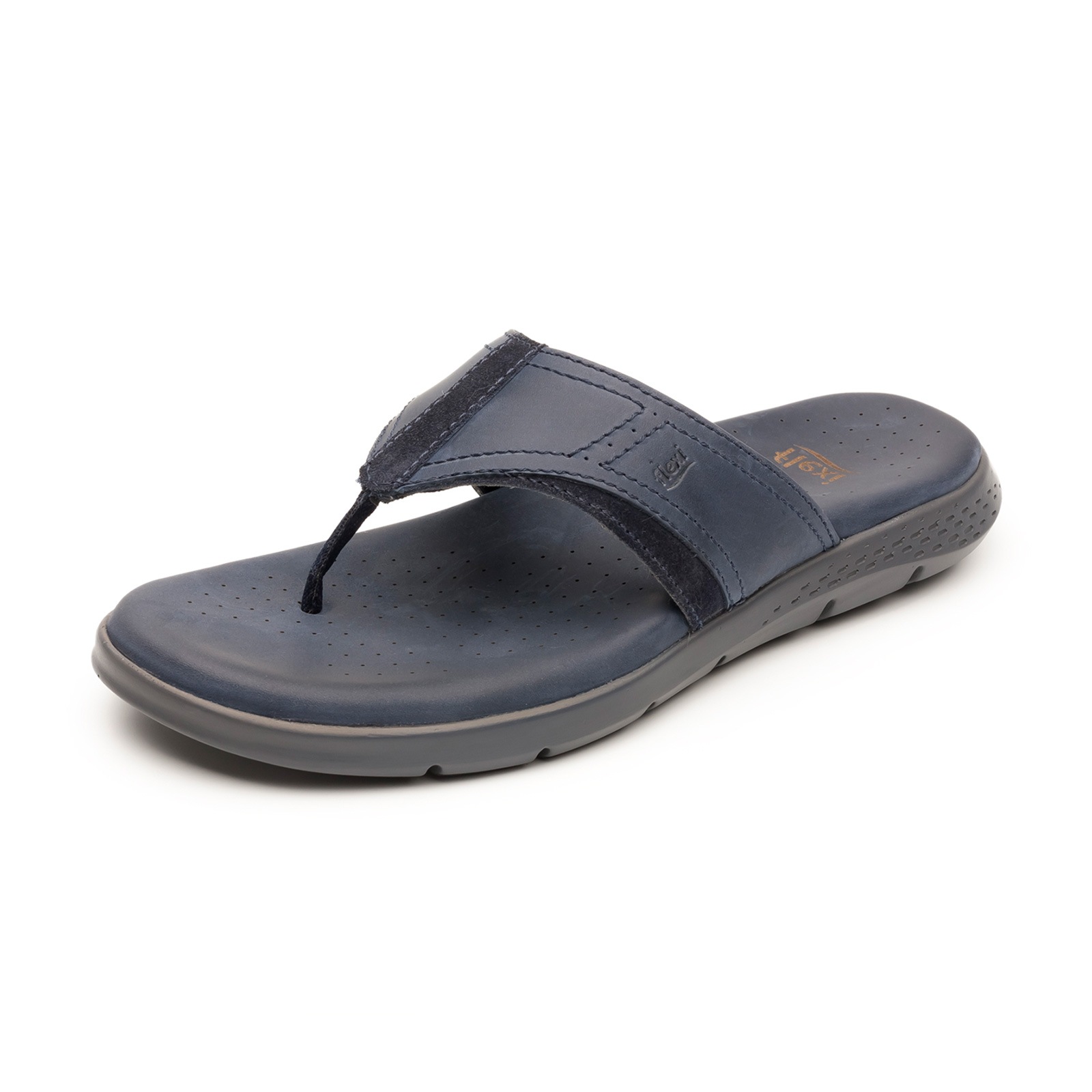 Sandalia Pata De Gallo Flexi Con Plantilla Recovery Form Para Hombre - Estilo 400001 Azul
