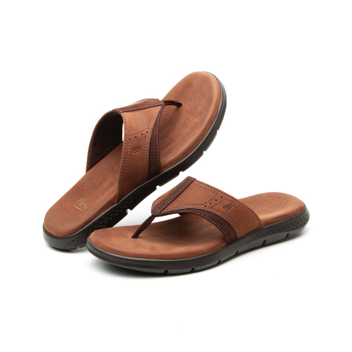 Sandalia De Playa Flexi De Pata De Gallo Para Hombre - Estilo 400001 Marrone