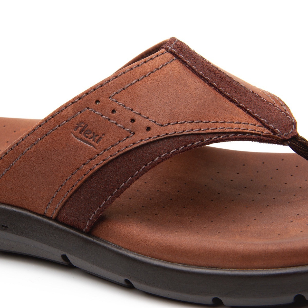 Sandalia De Playa Flexi De Pata De Gallo Para Hombre - Estilo 400001 Marrone