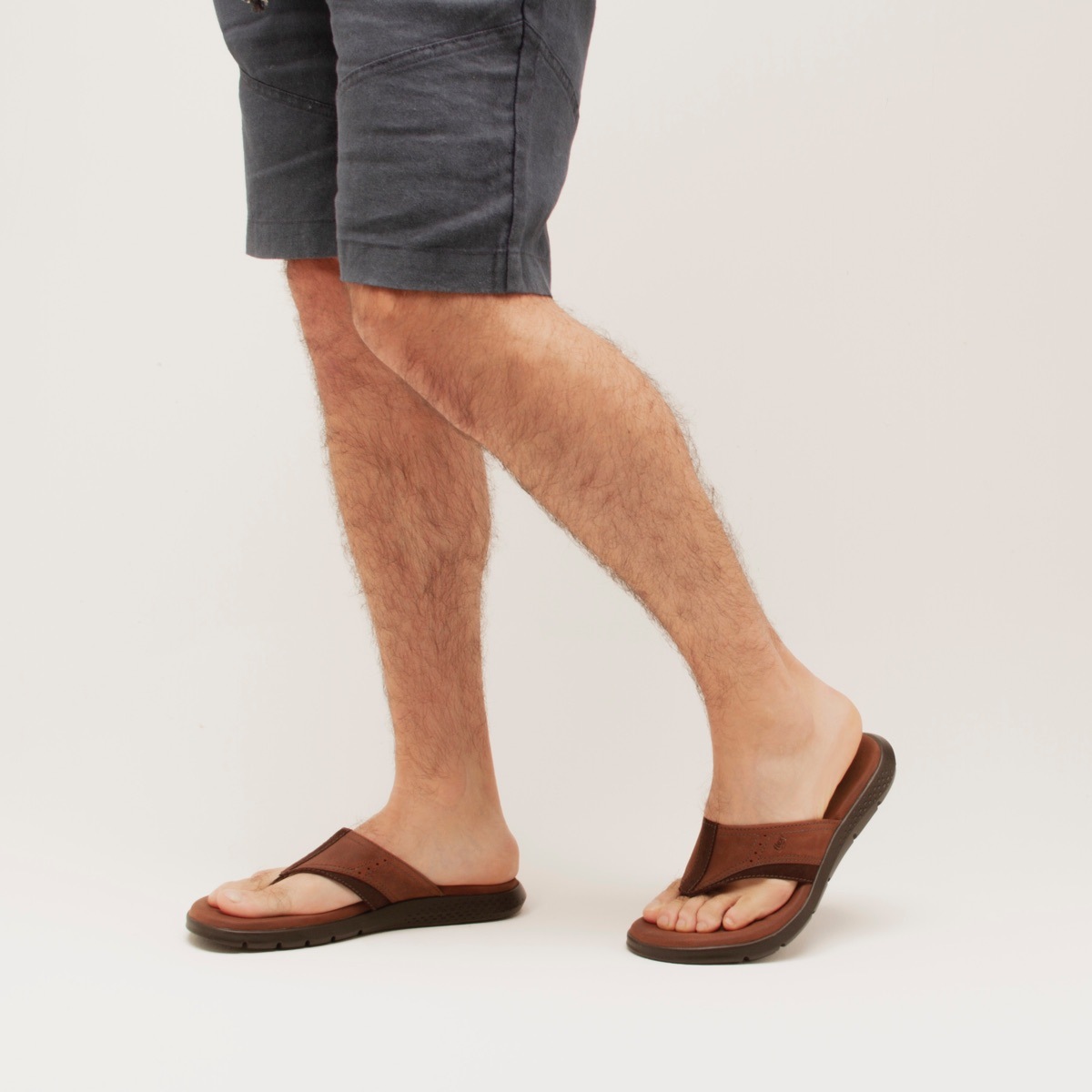 Sandalia De Playa Flexi De Pata De Gallo Para Hombre - Estilo 400001 Marrone