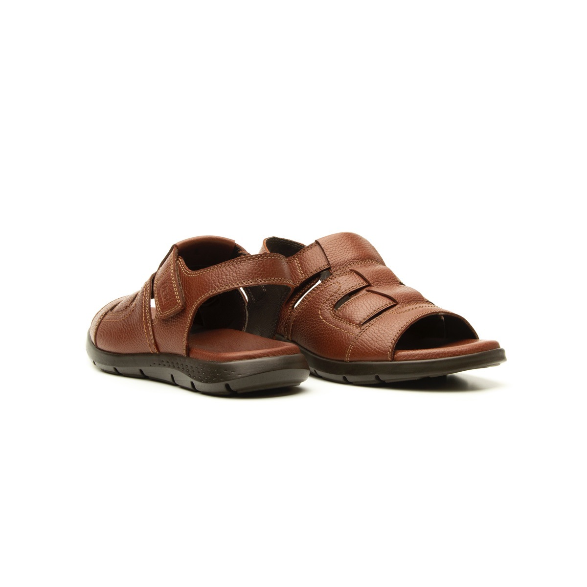 Sandalia De Playa Flexi Con Plantilla Recovery Form Para Hombre - Estilo 400003 Caoba