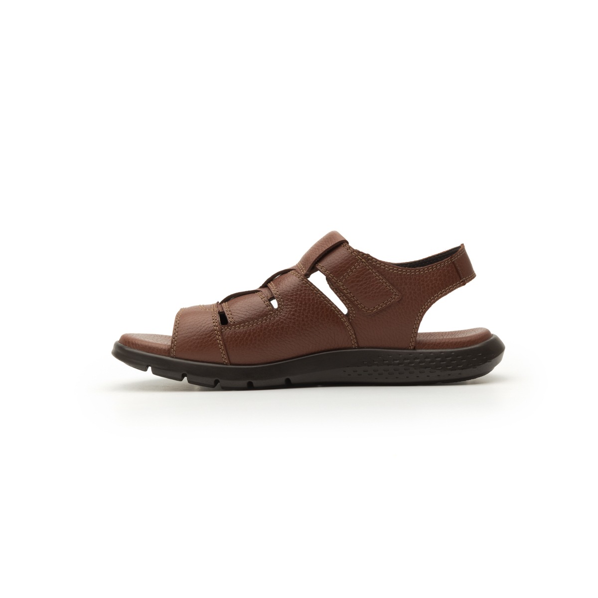 Sandalia De Playa Flexi Con Plantilla Recovery Form Para Hombre - Estilo 400003 Caoba